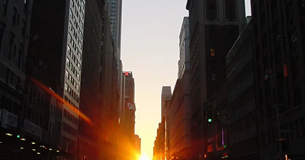 Manhattanhenge 2026